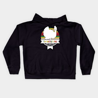 Vintage Style Thanksgiving Kids Hoodie